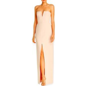 Bcbgmaxazria strapless crepe gown, size 4